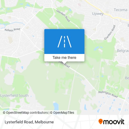 Lysterfield Road map