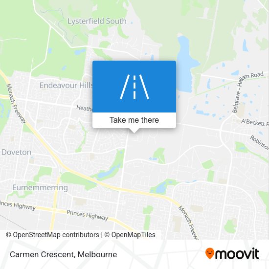 Carmen Crescent map