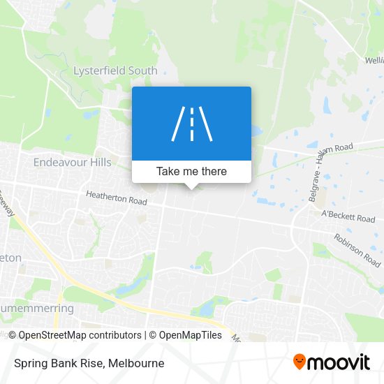 Spring Bank Rise map