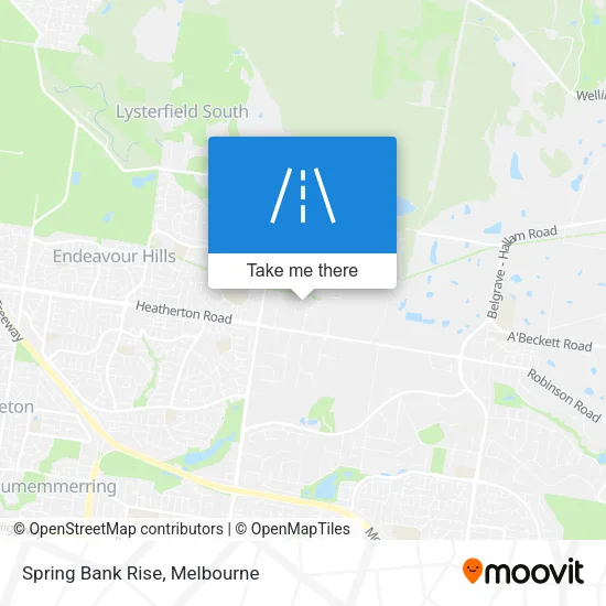Spring Bank Rise map