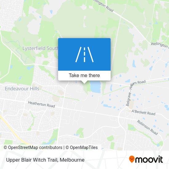 Upper Blair Witch Trail map