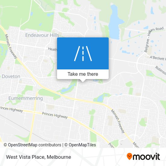 West Vista Place map