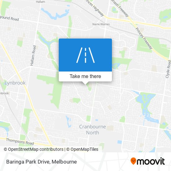 Baringa Park Drive map