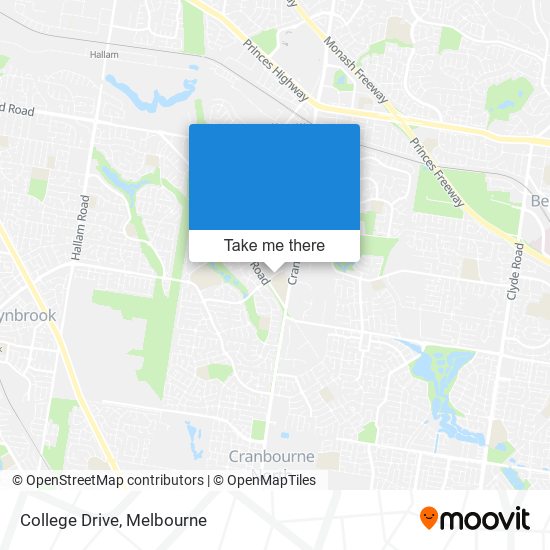 College Drive map