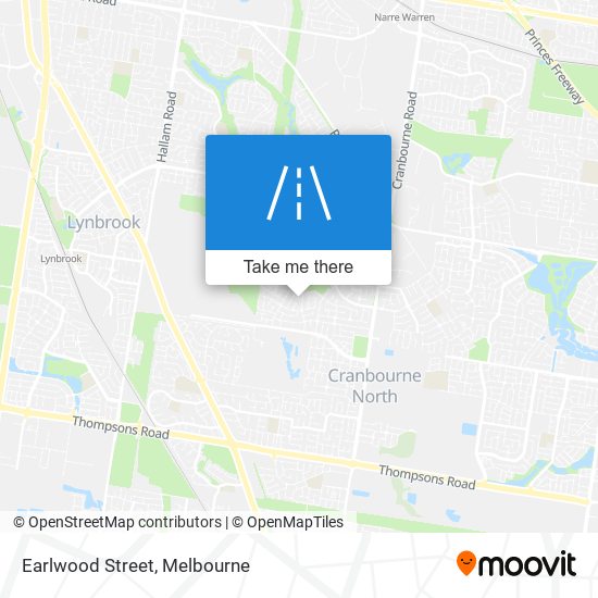 Mapa Earlwood Street