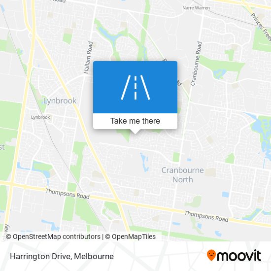 Mapa Harrington Drive