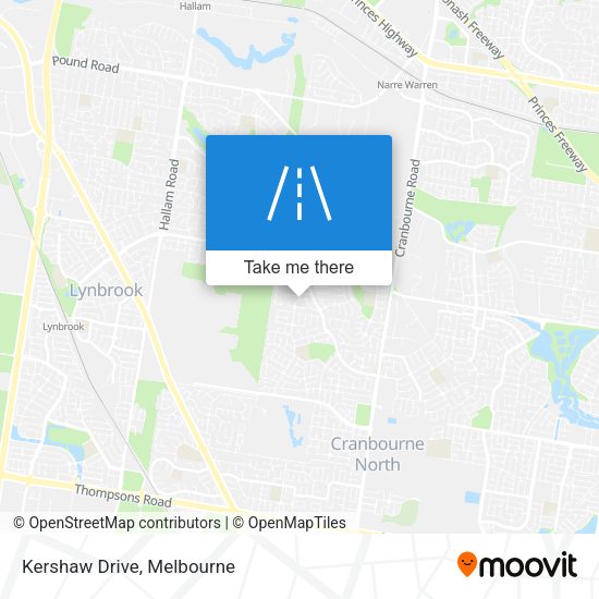 Kershaw Drive map