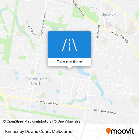 Kimberley Downs Court map