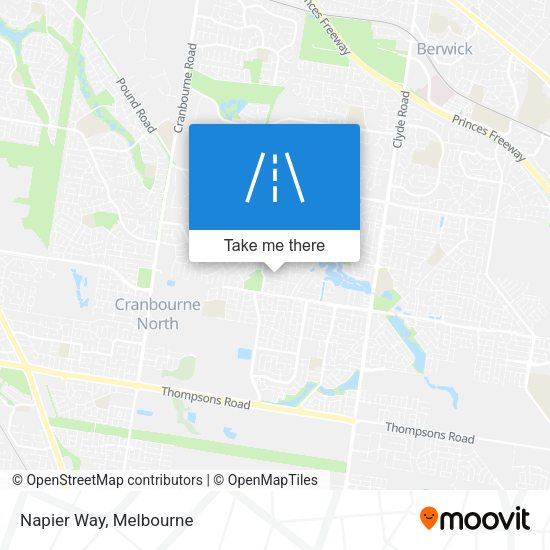 Napier Way map