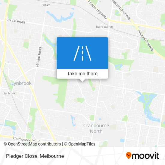 Pledger Close map