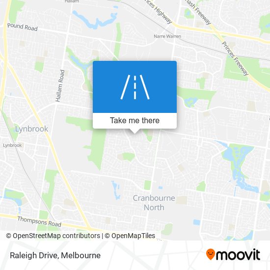 Raleigh Drive map