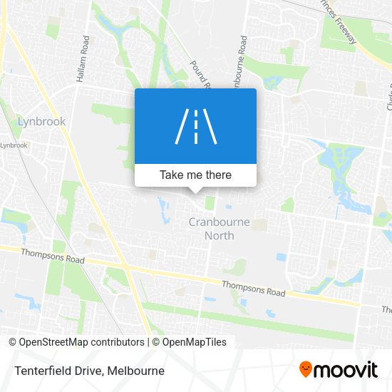 Tenterfield Drive map