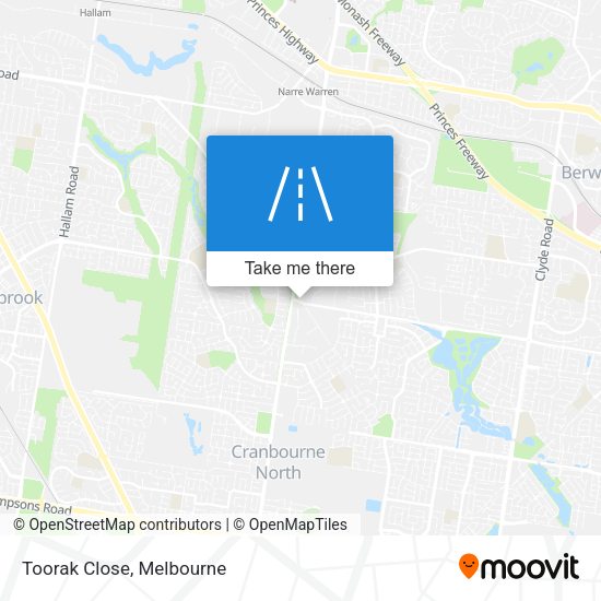Toorak Close map