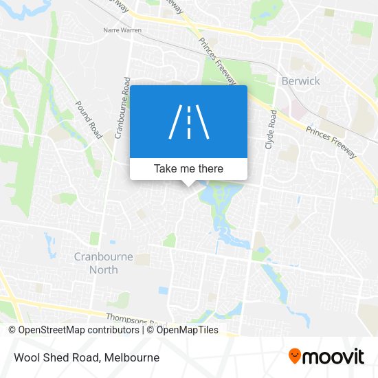 Wool Shed Road map
