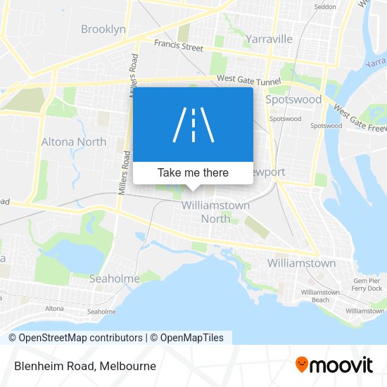 Blenheim Road map