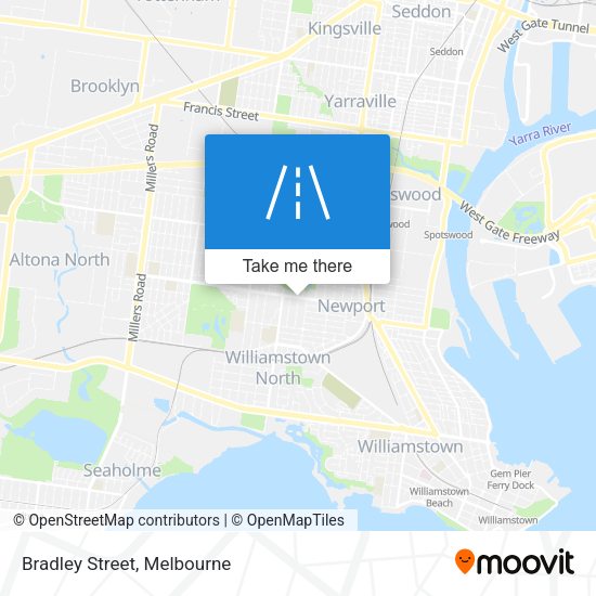 Bradley Street map