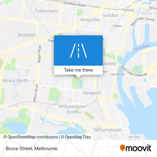 Bruce Street map