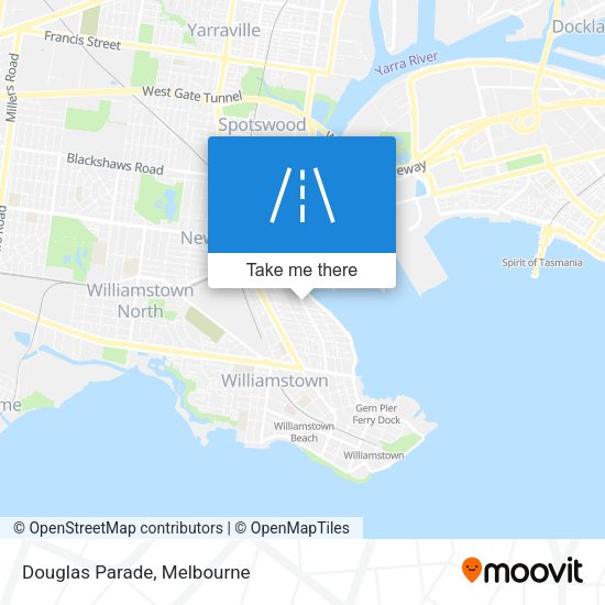 Douglas Parade map