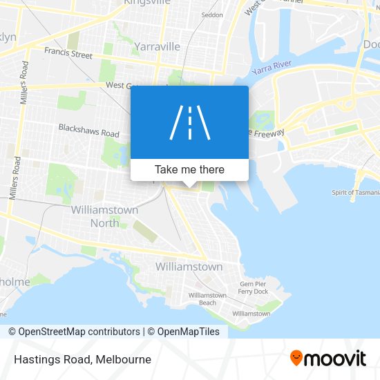 Hastings Road map