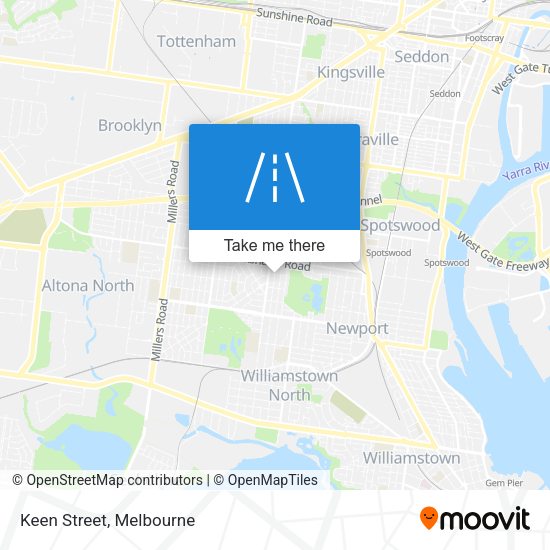 Keen Street map