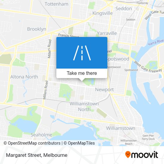 Margaret Street map