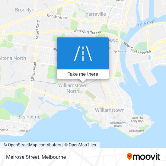 Melrose Street map