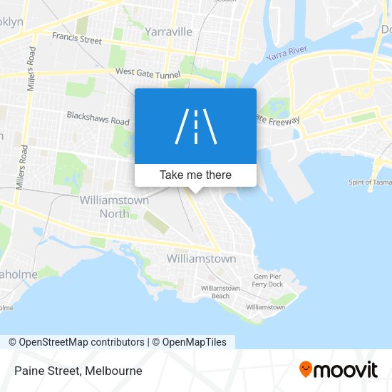 Paine Street map