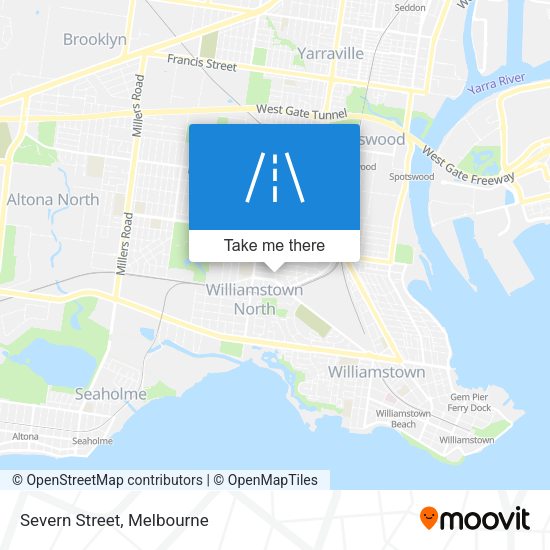 Severn Street map