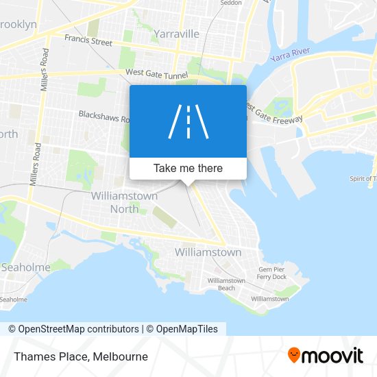 Thames Place map