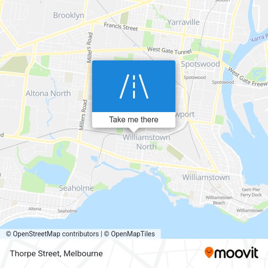 Thorpe Street map