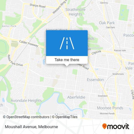 Moushall Avenue map