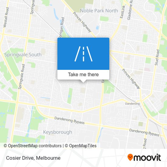 Cosier Drive map