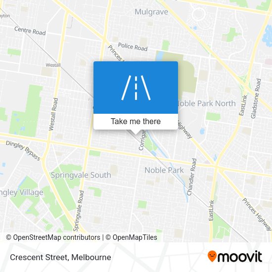 Crescent Street map