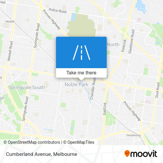 Cumberland Avenue map