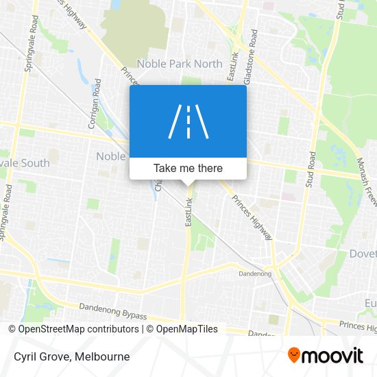 Cyril Grove map