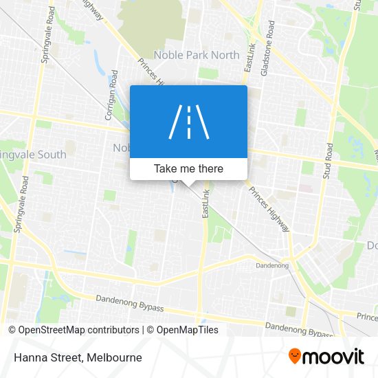 Hanna Street map