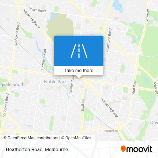 Heatherton Road map