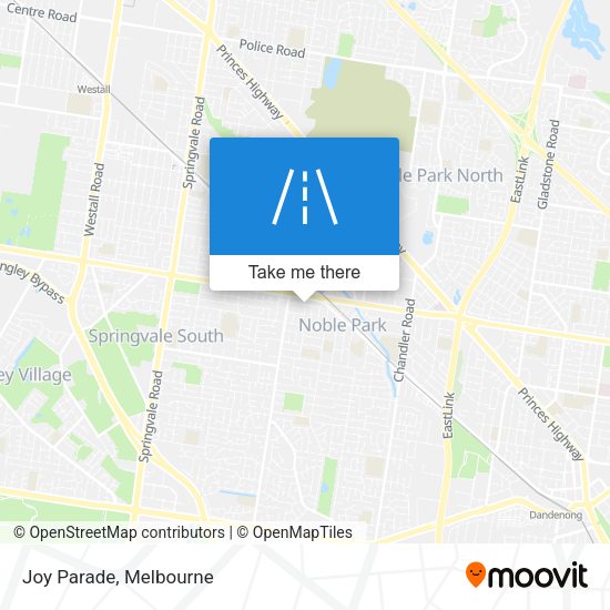 Joy Parade map