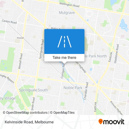 Kelvinside Road map
