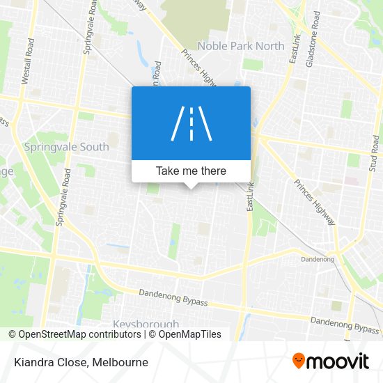 Kiandra Close map