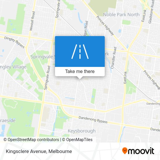 Kingsclere Avenue map