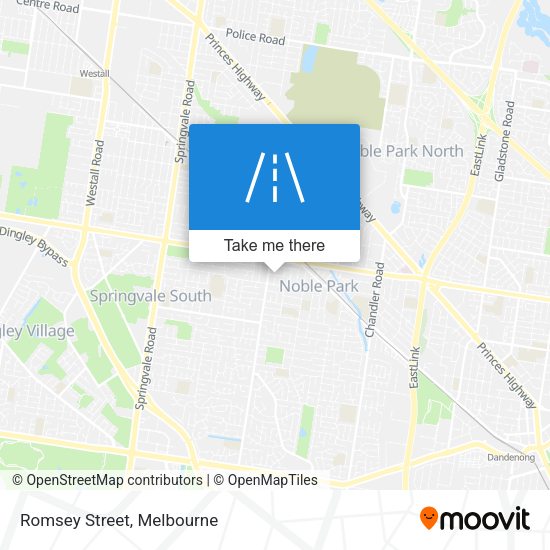 Romsey Street map