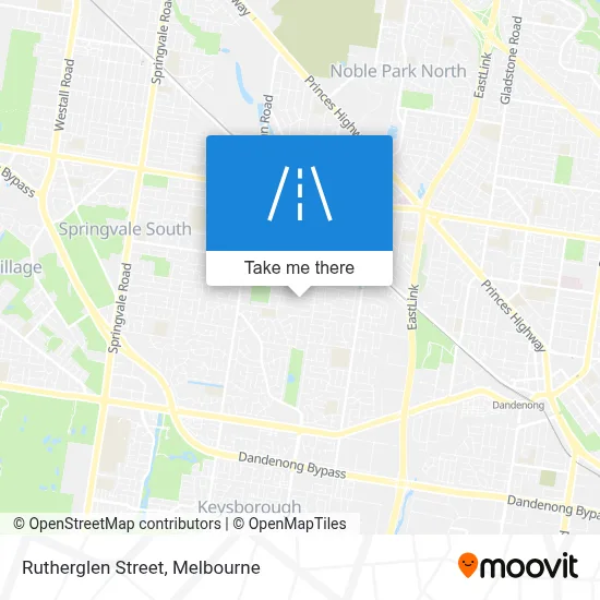 Mapa Rutherglen Street