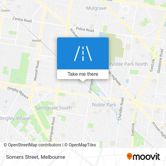 Somers Street map