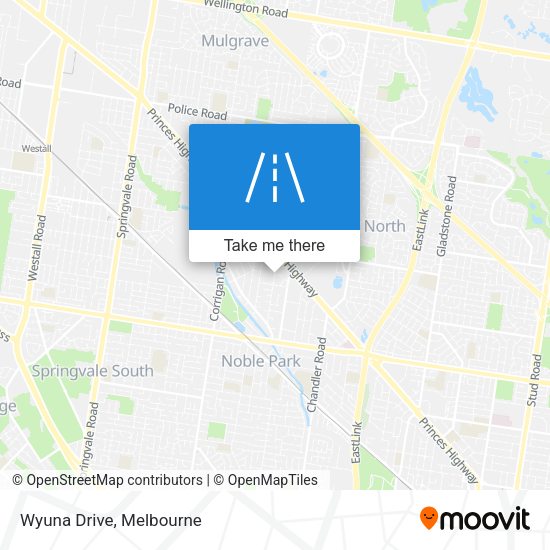 Wyuna Drive map