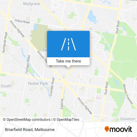 Briarfield Road map