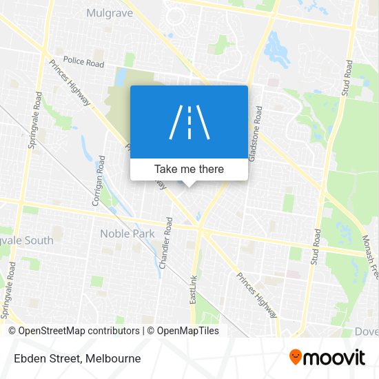 Ebden Street map