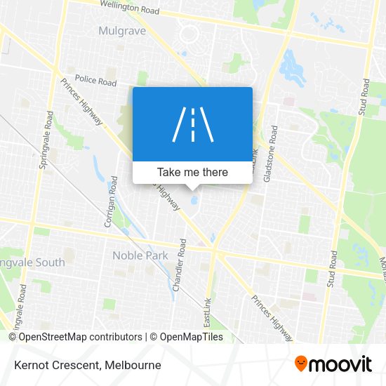 Kernot Crescent map