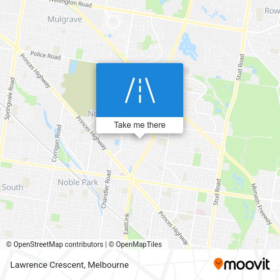Lawrence Crescent map