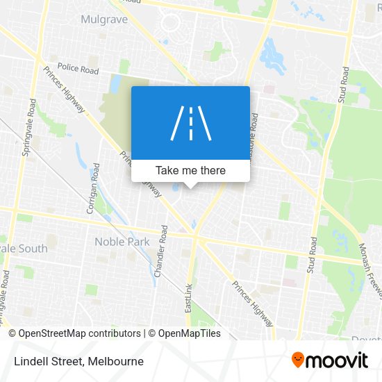Lindell Street map